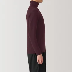 Pulls Et Cardigans^Muji Pull en laine côtelée col roulé homme