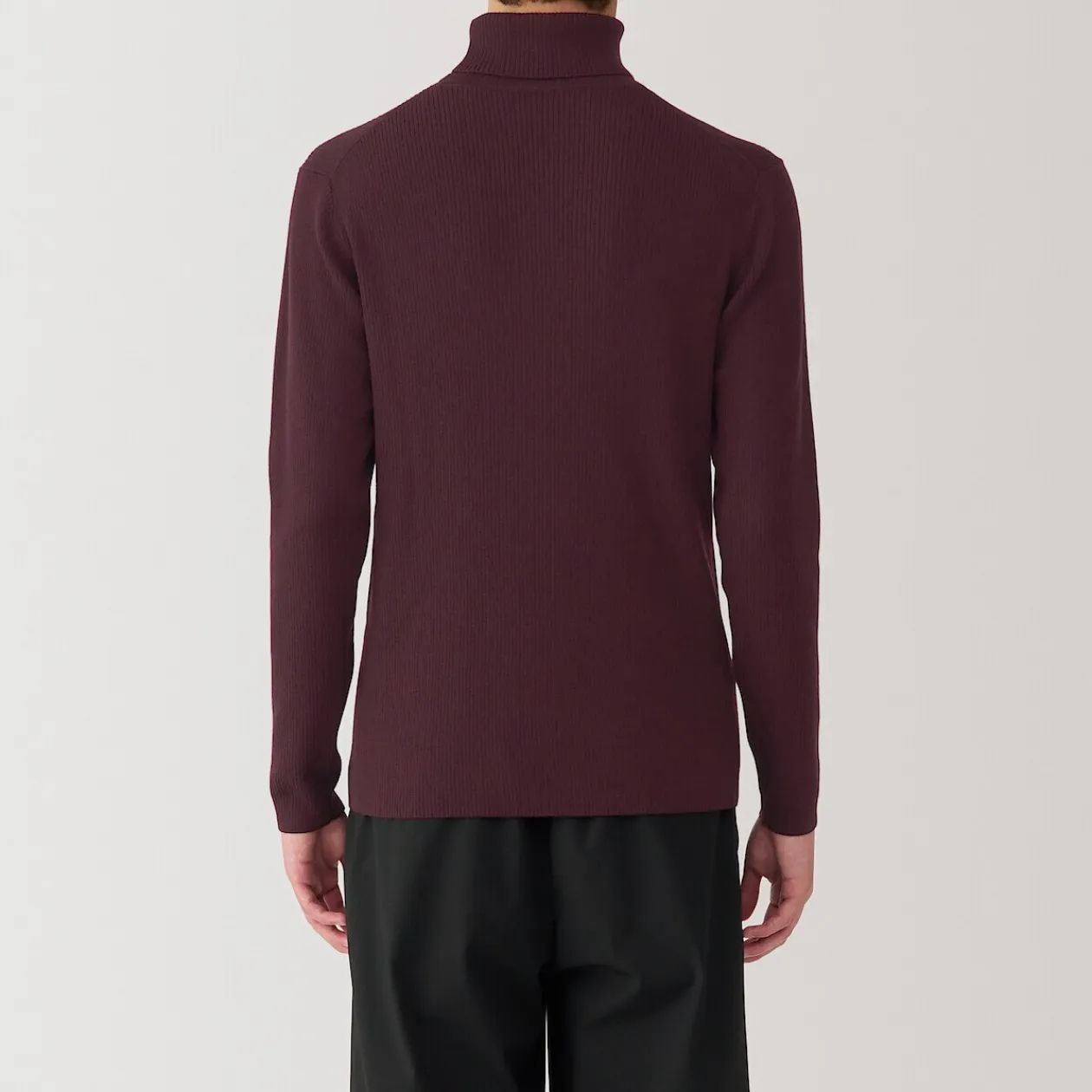 Pulls Et Cardigans^Muji Pull en laine côtelée col roulé homme