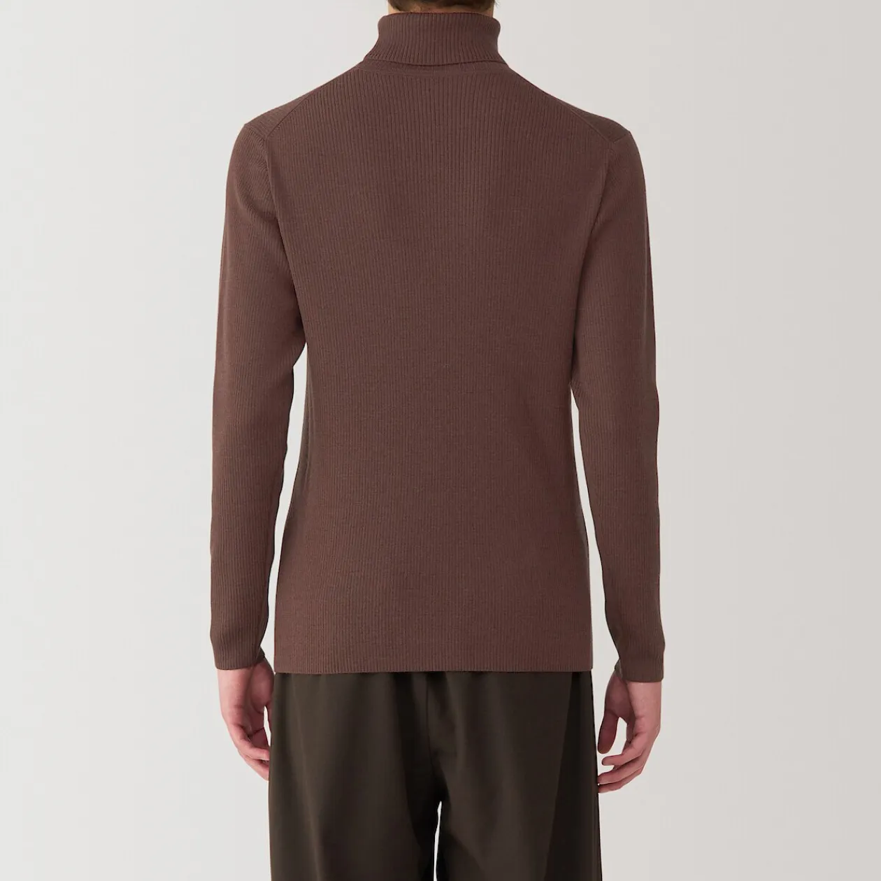 Pulls Et Cardigans^Muji Pull en laine côtelée col roulé homme