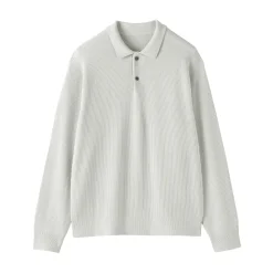 Pulls Et Cardigans^Muji Pull polo côtelé en mélange de coton pour homme