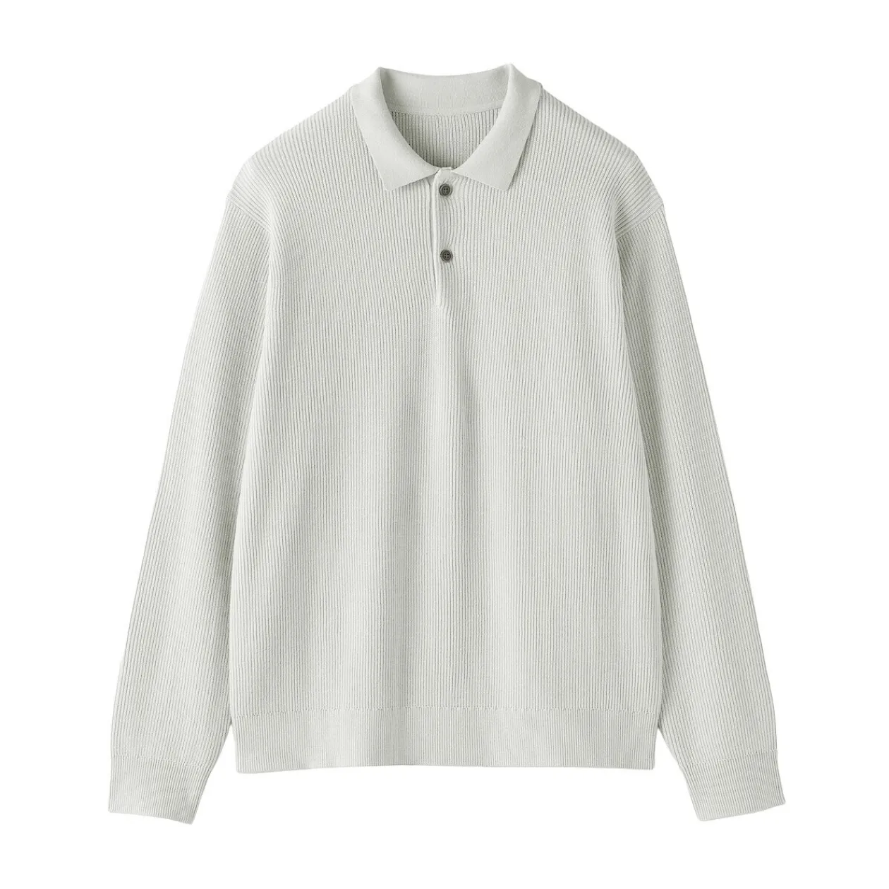 Pulls Et Cardigans^Muji Pull polo côtelé en mélange de coton pour homme