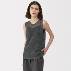 Pulls Et Cardigans^Muji Pull sans manche en tricot de washi et coton pour femme