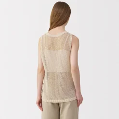 Pulls Et Cardigans^Muji Pull sans manche en tricot de washi et coton pour femme