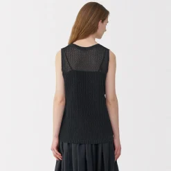 Pulls Et Cardigans^Muji Pull sans manche en tricot de washi et coton pour femme