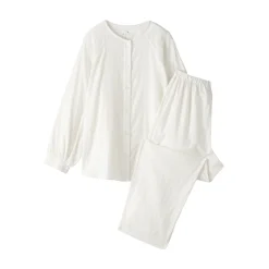 Pyjamas Et Vêtements D'Intérieur^Muji Pyjama en double gaze à pois dobby pour femme
