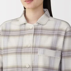 Pyjamas Et Vêtements D'Intérieur|Petits Accessoires^Muji Pyjama en flanelle sans couture latérale pour femme