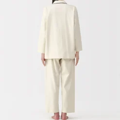 Pyjamas Et Vêtements D'Intérieur|Petits Accessoires^Muji Pyjama en flanelle sans couture latérale pour femme