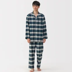 Pyjamas Et Vêtements D'Intérieur^Muji Pyjama en flanelle sans couture latérale pour homme