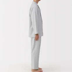 Pyjamas Et Vêtements D'Intérieur^Muji Pyjama en flanelle sans couture latérale pour homme
