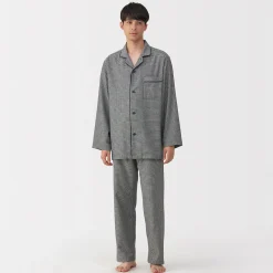 Pyjamas Et Vêtements D'Intérieur^Muji Pyjama en flanelle sans couture latérale pour homme