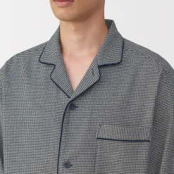 Pyjamas Et Vêtements D'Intérieur^Muji Pyjama en flanelle sans couture latérale pour homme