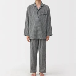 Pyjamas Et Vêtements D'Intérieur^Muji Pyjama en flanelle sans couture latérale pour homme