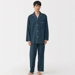 Pyjamas Et Vêtements D'Intérieur^Muji Pyjama en flanelle sans couture latérale pour homme
