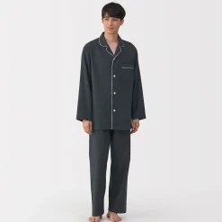 Pyjamas Et Vêtements D'Intérieur^Muji Pyjama en flanelle sans couture latérale pour homme