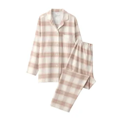 Pyjamas Et Vêtements D'Intérieur^Muji Pyjama en flanelle sans couture latérale pour femme