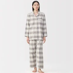 Pyjamas Et Vêtements D'Intérieur^Muji Pyjama en flanelle sans couture latérale pour femme