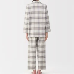 Pyjamas Et Vêtements D'Intérieur^Muji Pyjama en flanelle sans couture latérale pour femme
