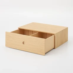 Rangements En Bois|Boîtes Et Rangement De Bureau^Muji Rangement en bois 1 tiroir