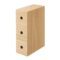 Rangements En Bois|Boîtes Et Rangement De Bureau^Muji Rangement en bois 3 tiroirs
