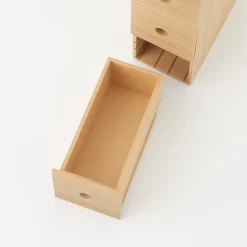 Rangements En Bois|Boîtes Et Rangement De Bureau^Muji Rangement en bois 3 tiroirs