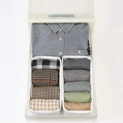 Rangements En Polypropylène|Rangements En Rotin^Muji Rangement individuel à hauteur ajustable L15X P32.5X H21cm