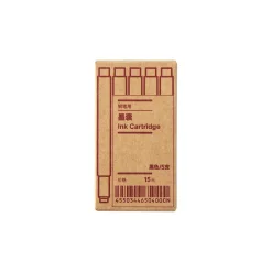 Stylos À Bille^Muji Recharge pour stylo‐plume ‐ encre noire, lot de 5