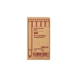 Stylos À Bille^Muji Recharge pour stylo‐plume ‐ encre bleu‐noir, lot de 5