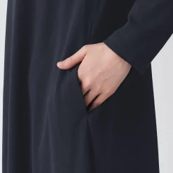 Robes Et Tuniques^Muji Robe à coupe trapèze et à manches longues en jersey de mélange Lyocell pour femme