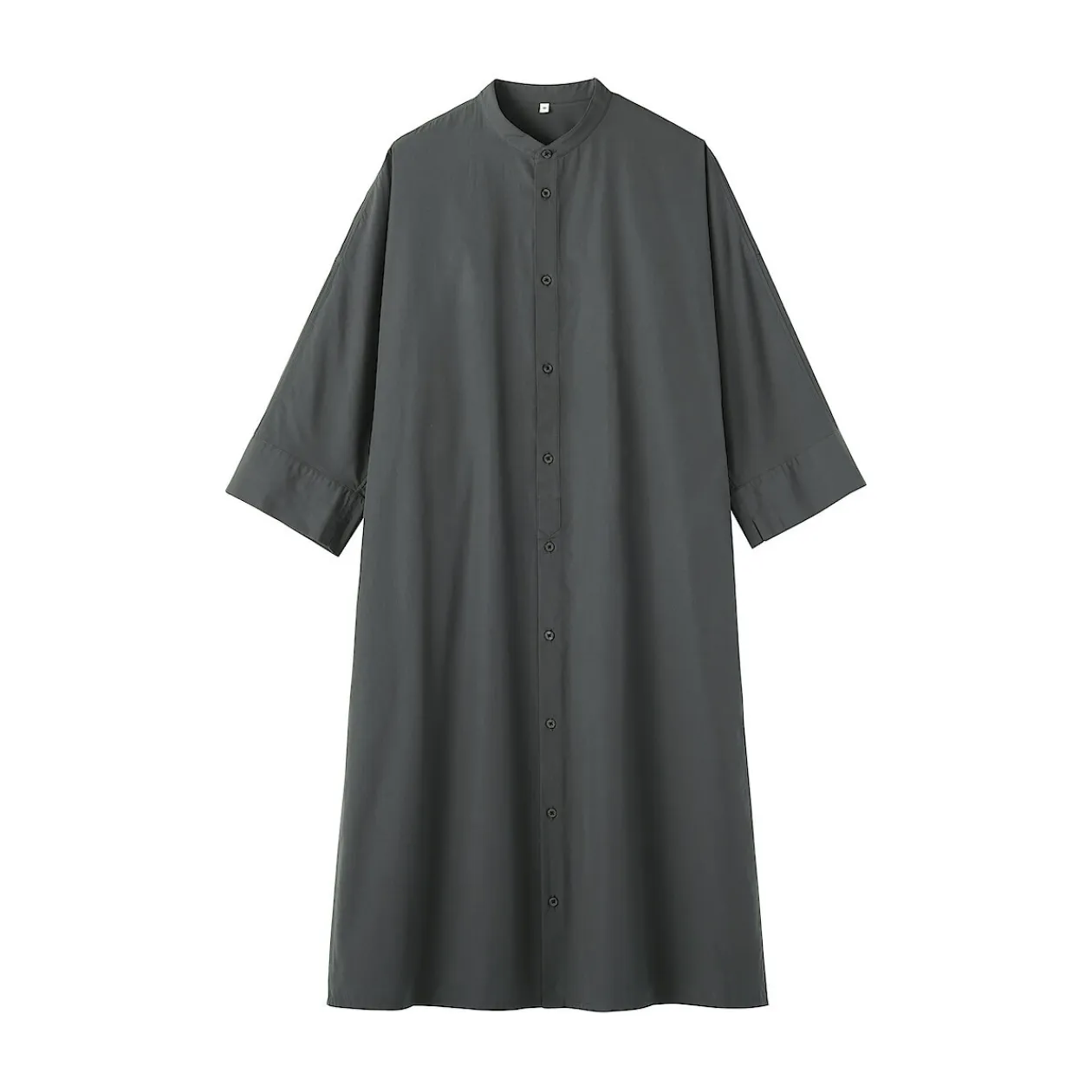 Robes Et Tuniques^Muji Robe chemise à col montant en popeline de coton biologique pour femme