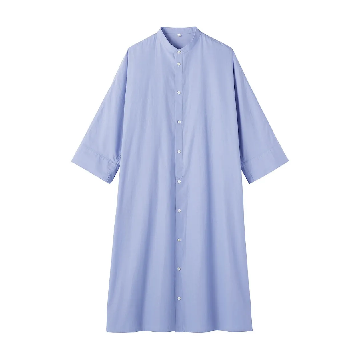 Robes Et Tuniques^Muji Robe chemise à col montant en popeline de coton biologique pour femme