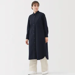 Robes Et Tuniques^Muji Robe chemise en coton large délavé pour femme