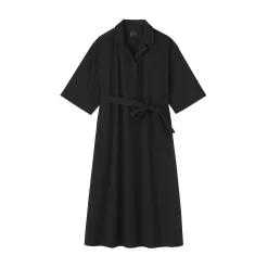 Robes Et Tuniques^Muji Robe chemise large à manches 3/4 et en coton Quick Dry pour femme