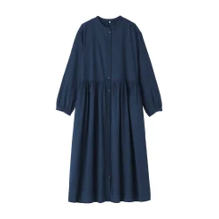 Robes Et Tuniques^Muji Robe chemise midi en voile de coton pour femme