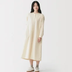 Robes Et Tuniques^Muji Robe en double gaze en mélange de kapok pour femme