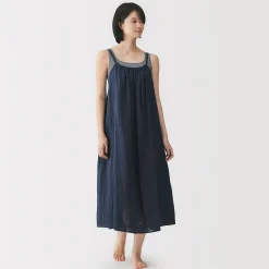 Robes Et Tuniques|Pyjamas Et Vêtements D'Intérieur^Muji Robe top en double gaze à pois dobby pour femme