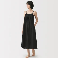 Robes Et Tuniques|Pyjamas Et Vêtements D'Intérieur^Muji Robe top en double gaze à pois dobby pour femme