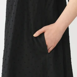 Robes Et Tuniques|Pyjamas Et Vêtements D'Intérieur^Muji Robe top en double gaze à pois dobby pour femme