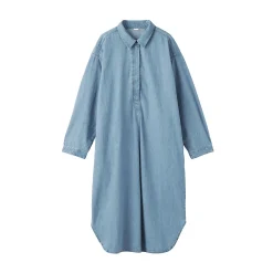 Robes Et Tuniques^Muji Robe-chemise légère en denim de kapok mélangé pour femme