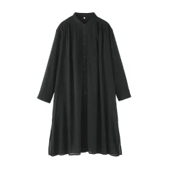 Chemises^Muji Robe-chemise transparent en coton biologique à haute torsion
