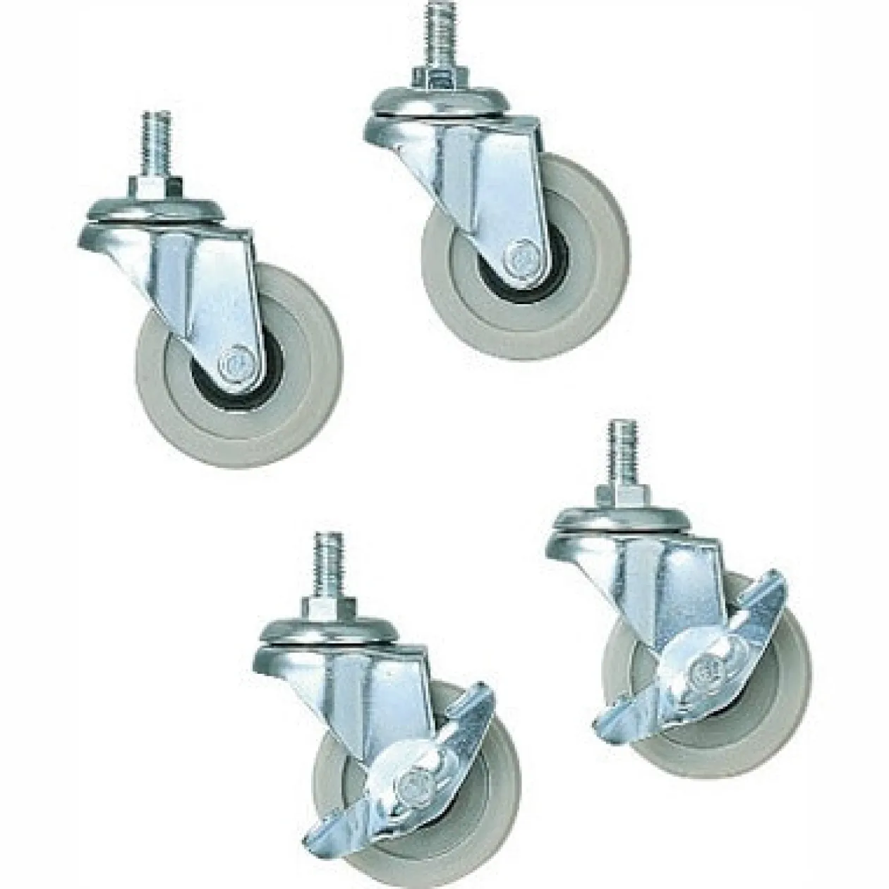 Étagères En Pin Et En Acier^Muji Roues pour étagère SUS (Lot de 4)