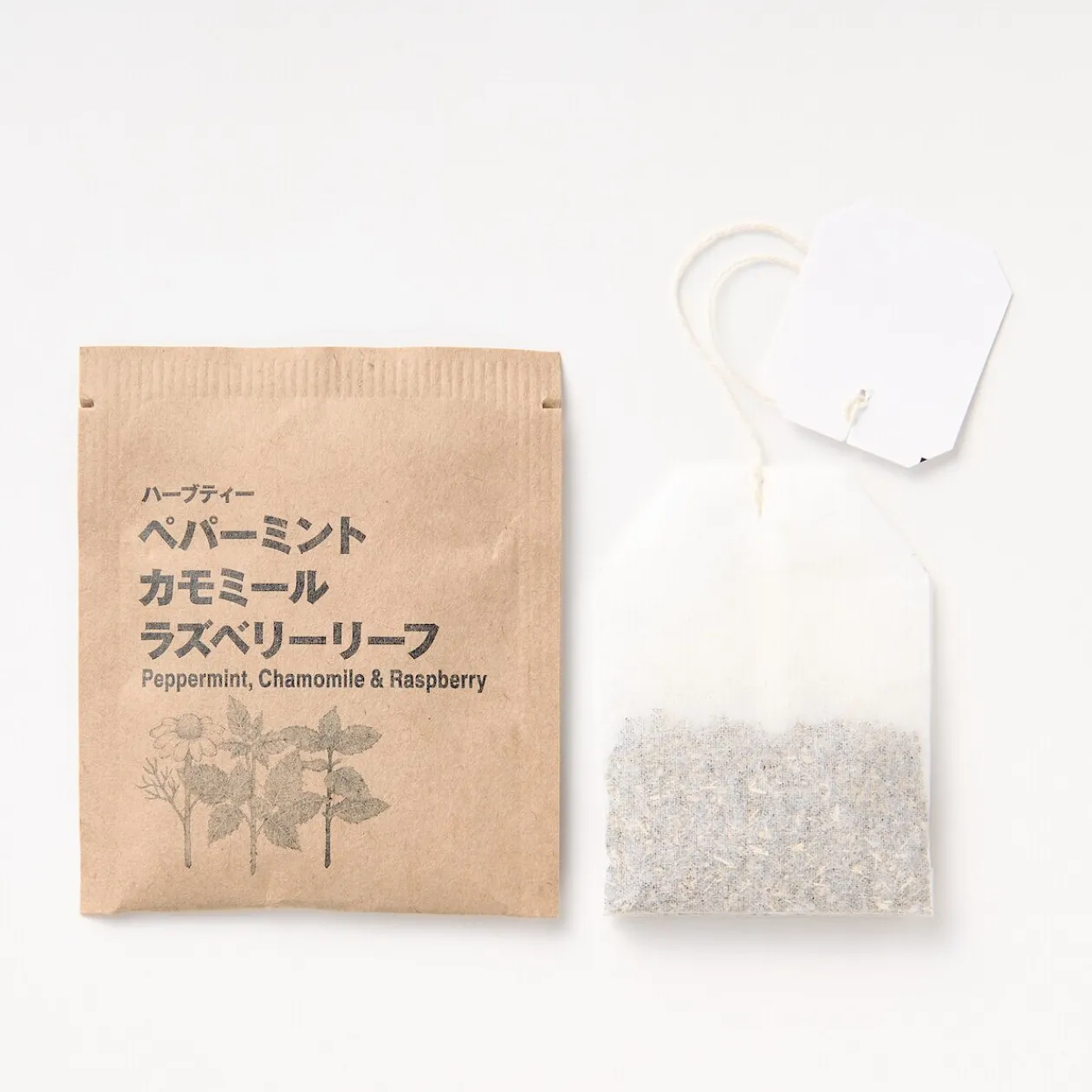 Boissons Gazeuses, Thé Et Café^Muji Sachets de thé Menthe poivrée, Camomille et Framboise 22x1,5g