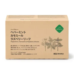 Boissons Gazeuses, Thé Et Café^Muji Sachets de thé Menthe poivrée, Camomille et Framboise 22x1,5g