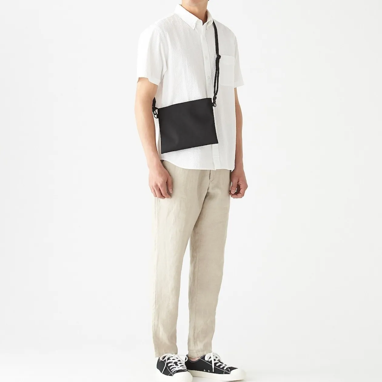 Sacs|Sacs^Muji Sacoche à bandoulière déperlante détachable