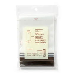 Rangements Et Conteneurs^Muji Sacs alimentaires et congélation à double fermeture - Longs formats, lot de 16