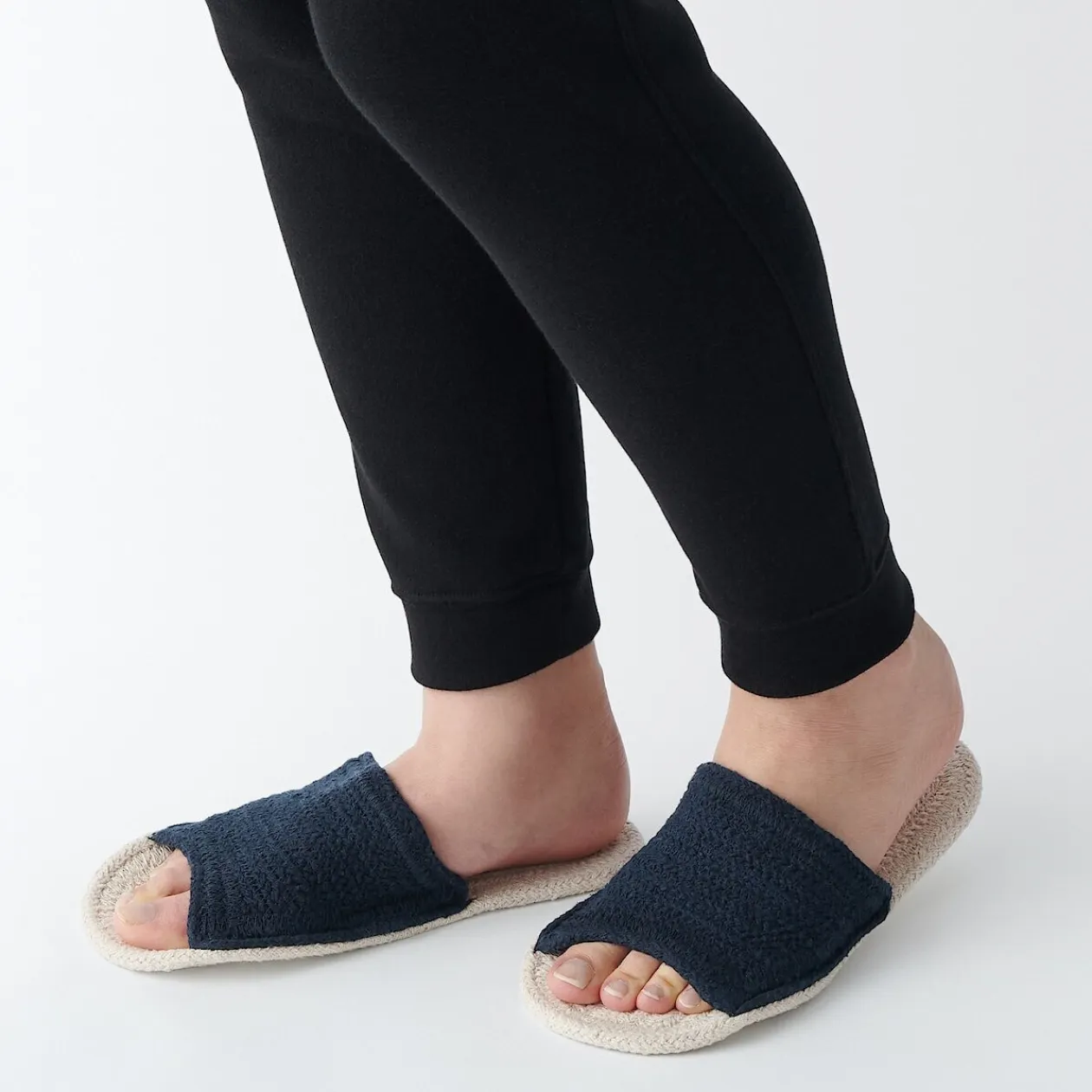 Chaussons|Chaussons^Muji Sandales en mélange de coton