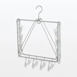 Produits D'Entretien Des Vêtements^Muji Séchoir rectangulaire pliable en aluminium ‐ 26 pinces