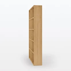 Étagères Modulables En Bois^Muji Set de 3 étagères étroites en chêne ‐ 3x5 niveaux (Dont Eco‐part. 5,30€)