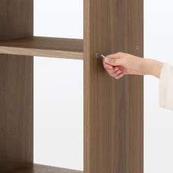 Étagères Modulables En Bois^Muji Set de 2 étagères étroites en noyer  ‐ 2x3 niveaux (Dont Eco‐part. 2,80 €)