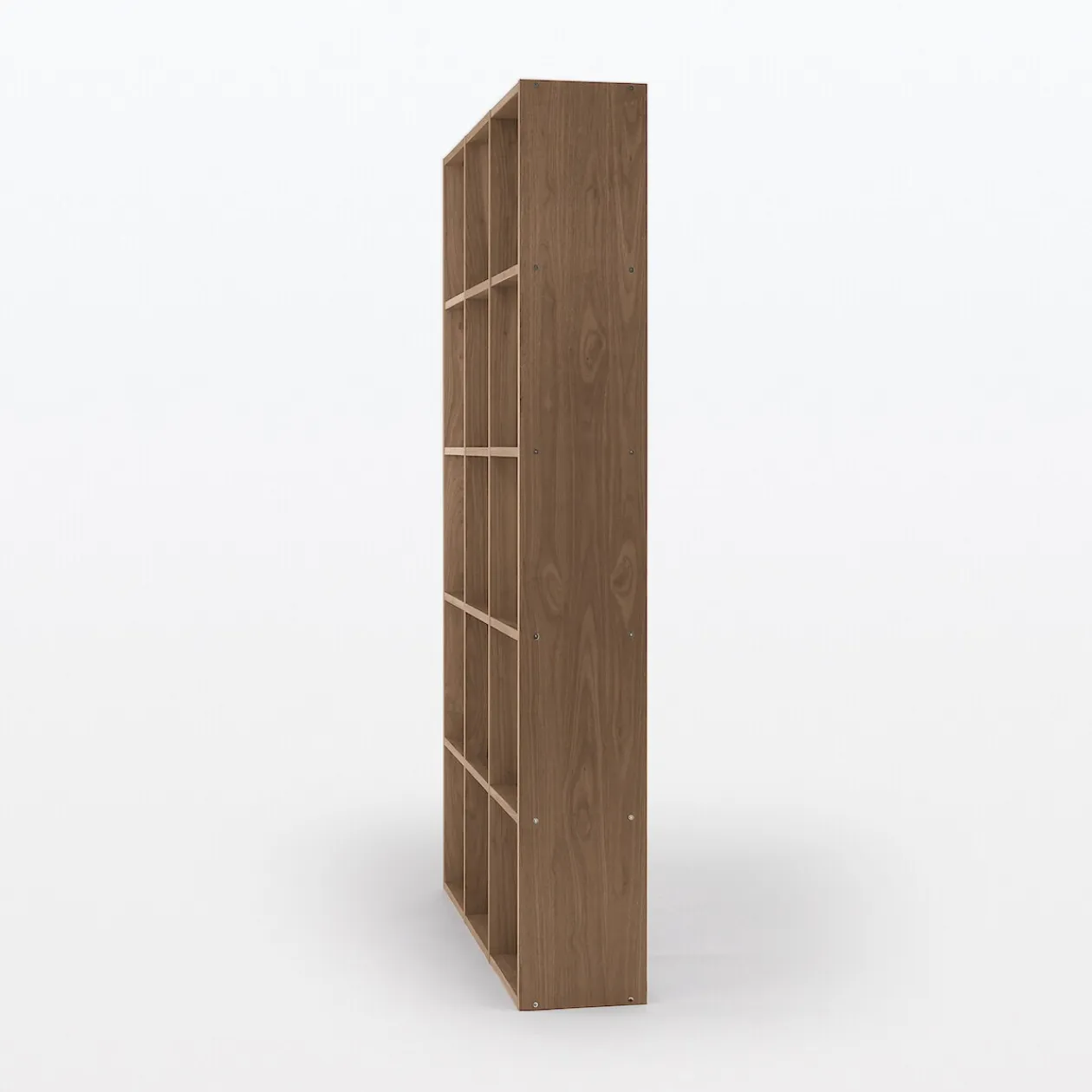 Étagères Modulables En Bois^Muji Set de 3 étagères étroites en noyer ‐3x5 niveaux (Dont Eco‐part. 5,30 €)