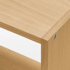 Étagères Modulables En Bois^Muji Set de 2 étagères étroites en chêne ‐ 2x5 niveaux (Dont Eco‐part. 5,30 €)